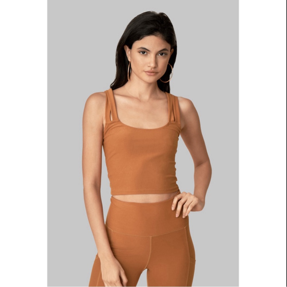 Turmeric Double Cross Top